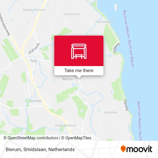 Bierum, Smidslaan Karte