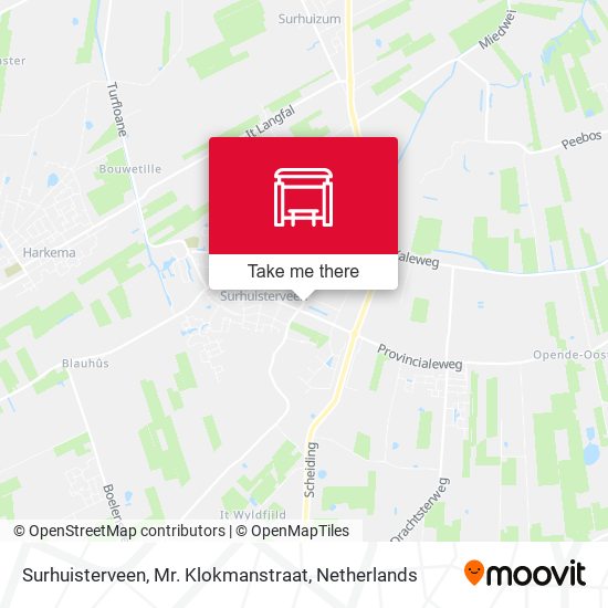 Surhuisterveen, Mr. Klokmanstraat map