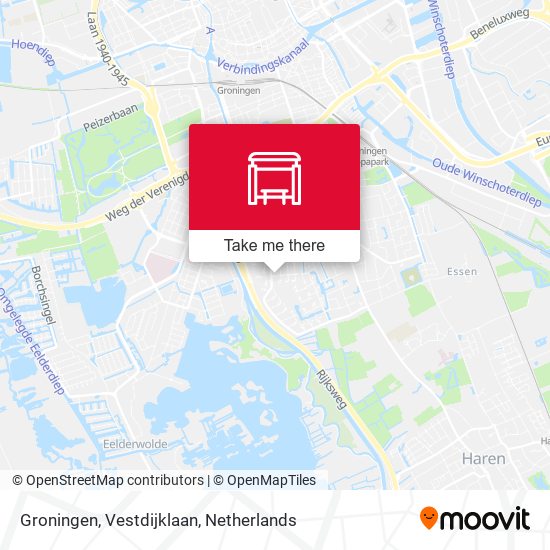 Groningen, Vestdijklaan map