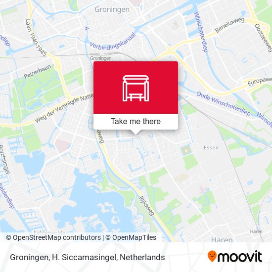 Groningen, H. Siccamasingel map