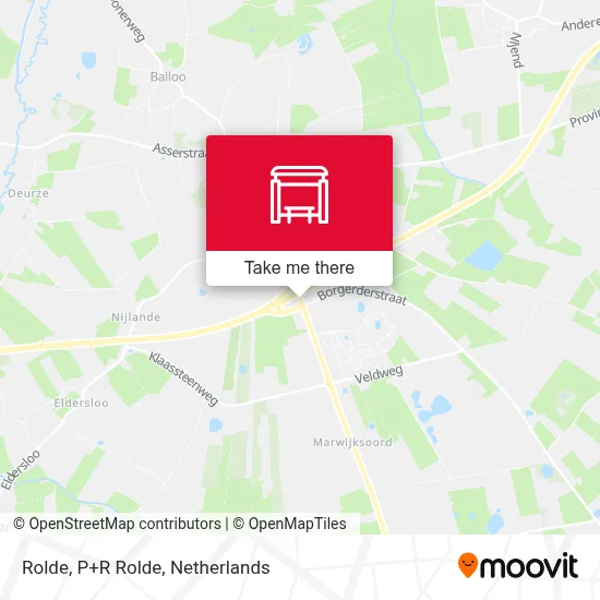 Rolde, P+R Rolde Karte
