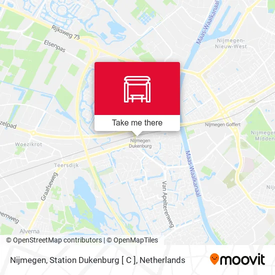 Nijmegen, Station Dukenburg [ C ] map
