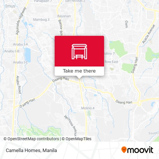 Camella Homes map