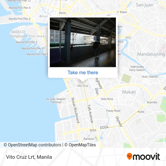 Vito Cruz Lrt map
