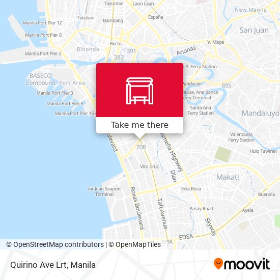 Quirino Ave Lrt map