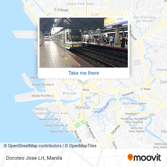 Doroteo Jose Lrt map