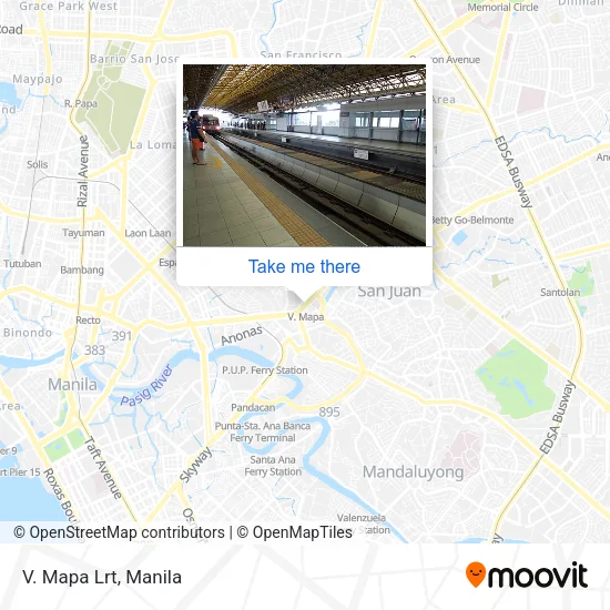 V. Mapa Lrt map