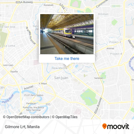 Gilmore Lrt map