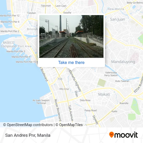 San Andres Pnr map