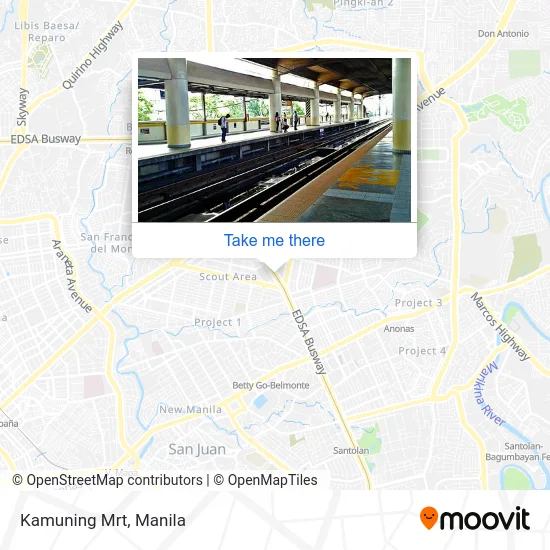 Kamuning Mrt map