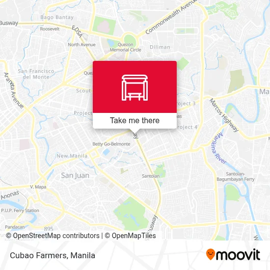 Cubao Farmers map