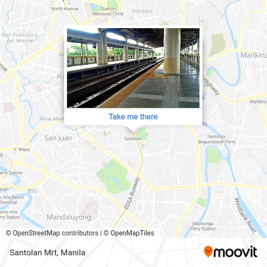 Santolan Mrt map