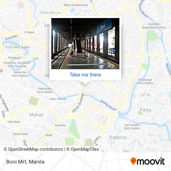 Boni Mrt map