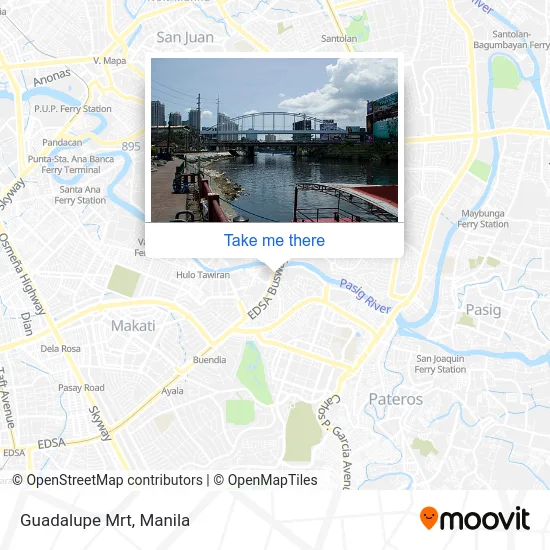 Guadalupe Mrt map