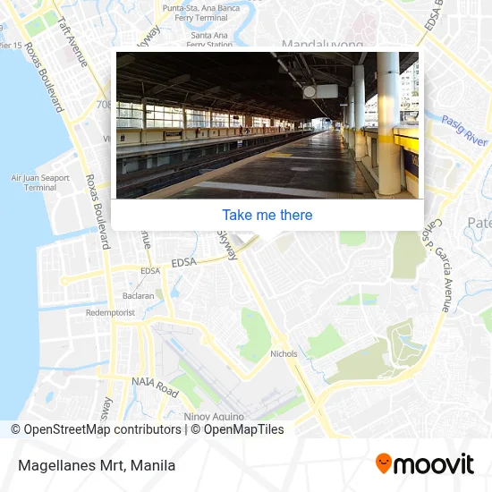 Magellanes Mrt map