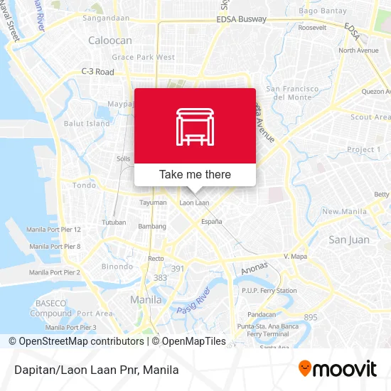 Dapitan/Laon Laan Pnr map