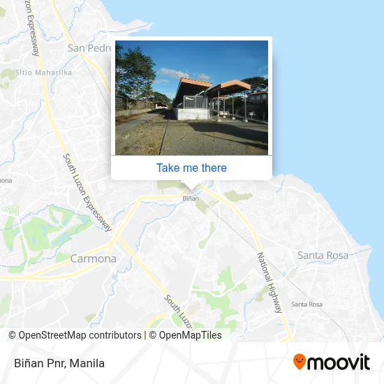 Biñan Pnr map