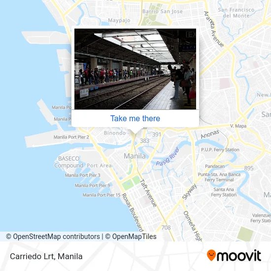 Carriedo Lrt map
