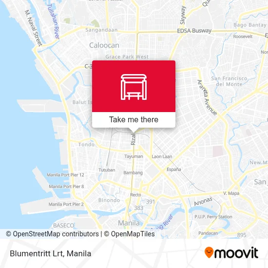 Blumentritt Lrt map