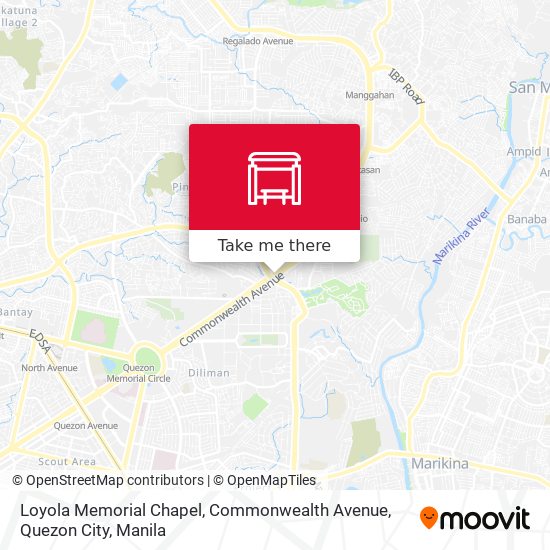Loyola Memorial Chapel, Commonwealth Avenue, Quezon City map