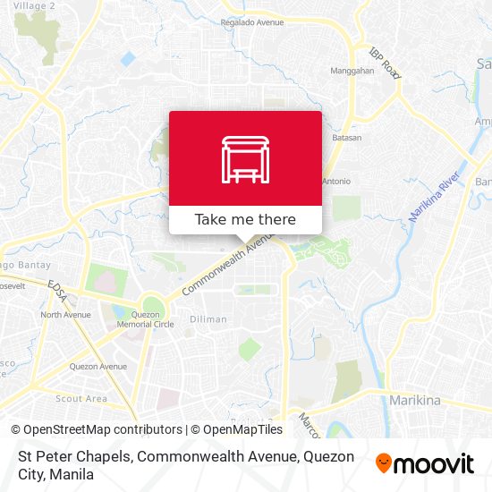 St Peter Chapels, Commonwealth Avenue, Quezon City map