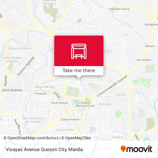 Visayas Avenue Quezon City map