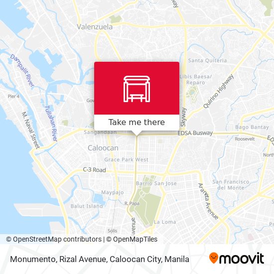 Monumento, Rizal Avenue, Caloocan City map