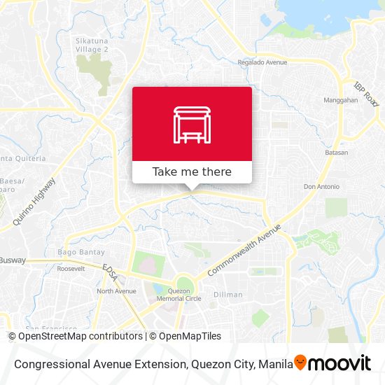 Congressional Avenue Extension, Quezon City map