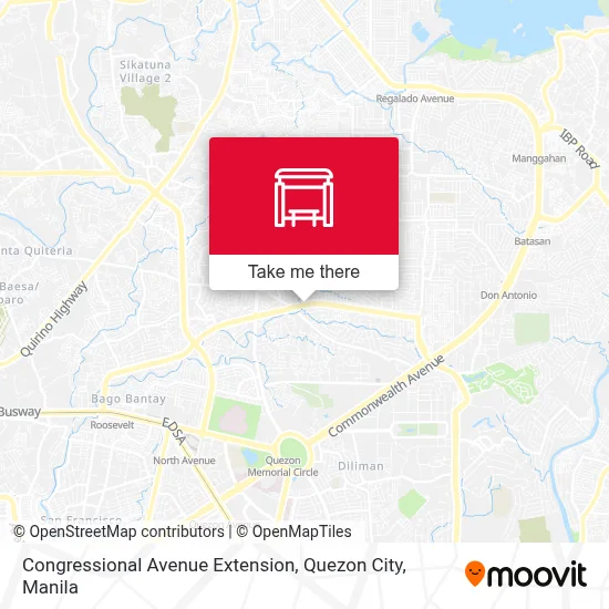 Congressional Avenue Extension, Quezon City map