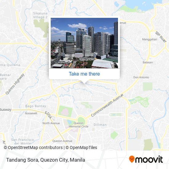 Tandang Sora, Quezon City map