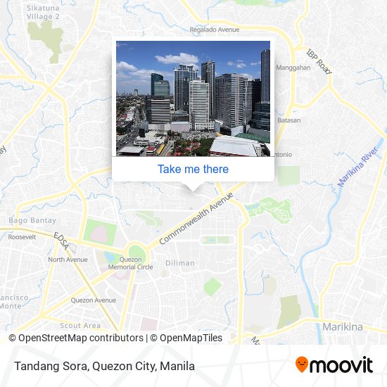 Tandang Sora, Quezon City map