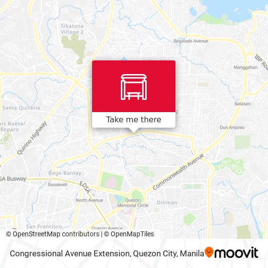 Congressional Avenue Extension, Quezon City map