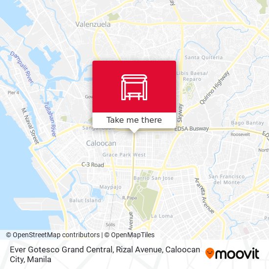 Ever Gotesco Grand Central, Rizal Avenue, Caloocan City map