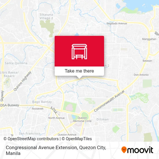 Congressional Avenue Extension, Quezon City map
