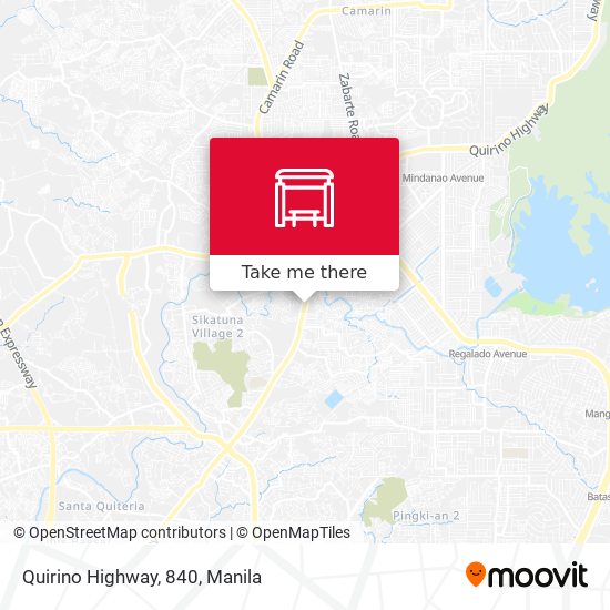 Quirino Highway, 840 map