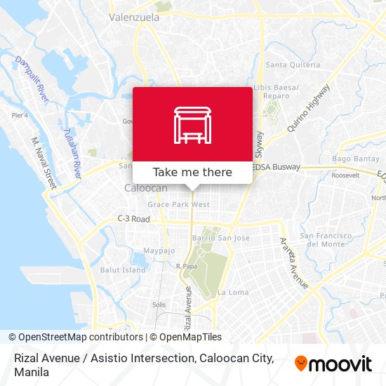 Rizal Avenue / Asistio Intersection, Caloocan City map