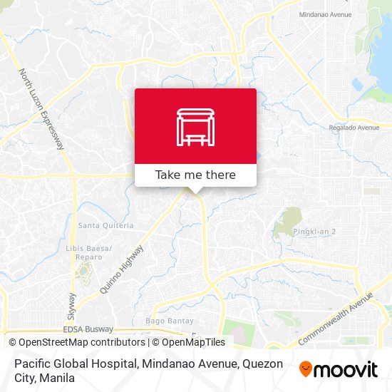 Pacific Global Hospital, Mindanao Avenue, Quezon City map