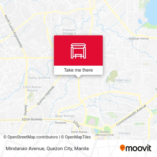 Mindanao Avenue, Quezon City map