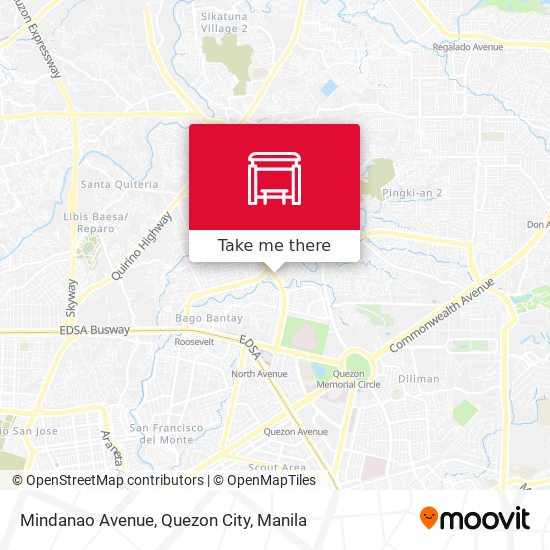 Mindanao Avenue, Quezon City map