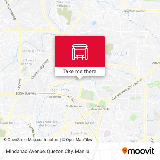 Mindanao Avenue, Quezon City map