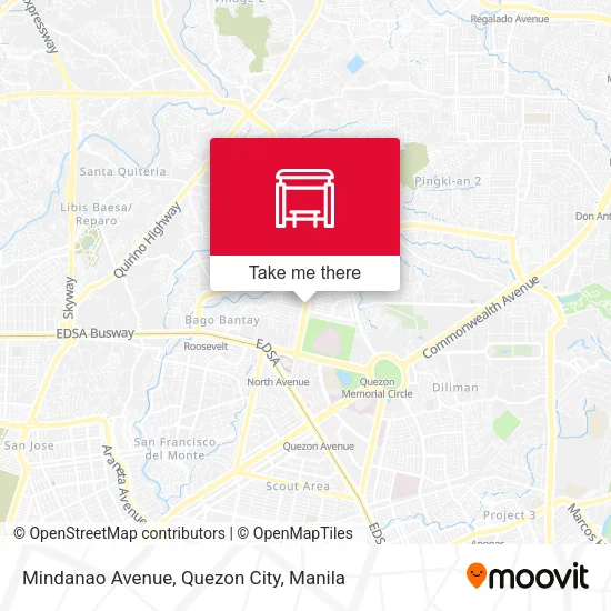 Mindanao Avenue, Quezon City map