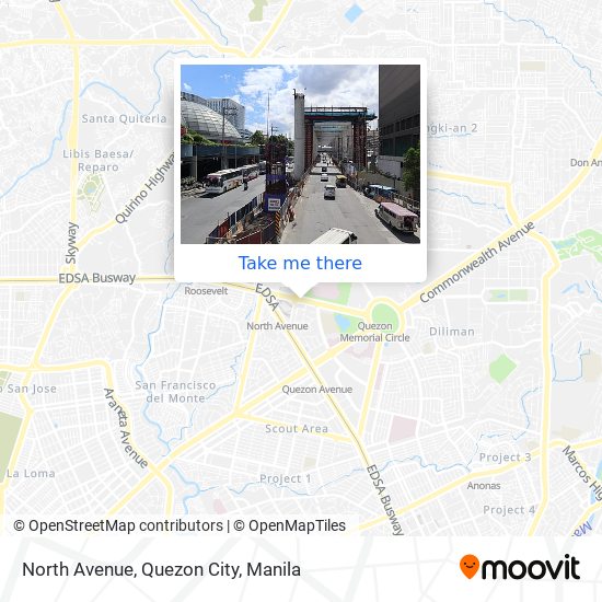 North Avenue, Quezon City map