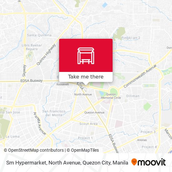 Sm Hypermarket, North Avenue, Quezon City map
