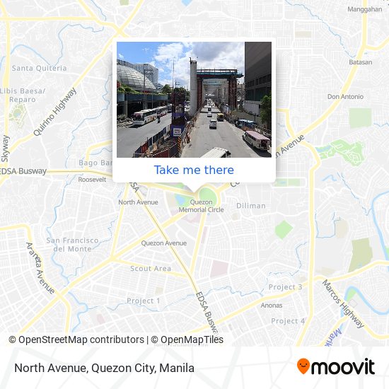 North Avenue, Quezon City map