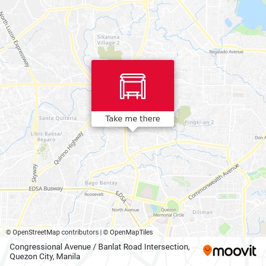 Congressional Avenue / Banlat Road Intersection, Quezon City map