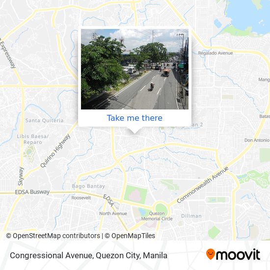 Congressional Avenue, Quezon City map