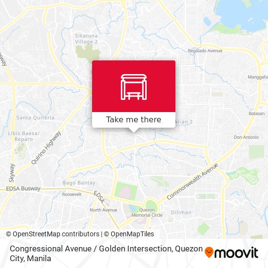 Congressional Avenue / Golden Intersection, Quezon City map
