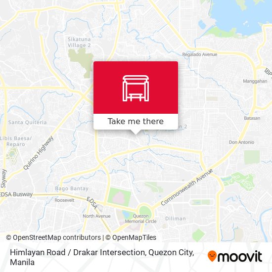 Himlayan Road / Drakar Intersection, Quezon City map