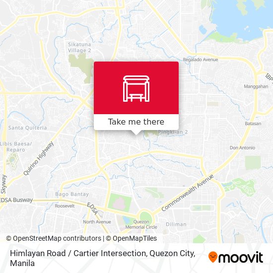 Himlayan Road / Cartier Intersection, Quezon City map