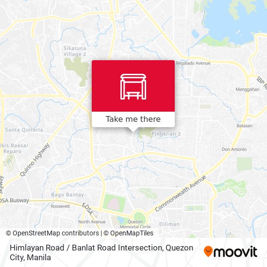 Himlayan Road / Banlat Road Intersection, Quezon City map